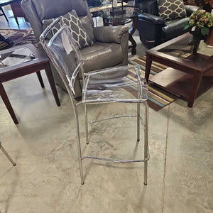 Clear Lucite Bar Stool