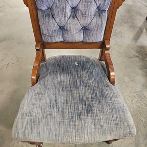 Blue Victorian Antique Accent Chair