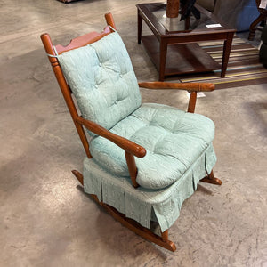 Small Rocking Chair w/Teal Cushions