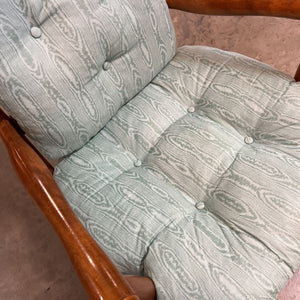 Small Rocking Chair w/Teal Cushions