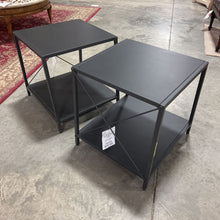 Load image into Gallery viewer, 2 Tier End Table in Grey Metal