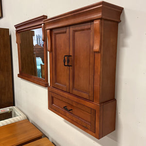 Wall Mounted Brown Cabinet