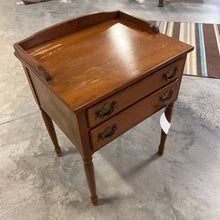 Load image into Gallery viewer, Ethan Allen 2 Drawer Side Table w/Top rail