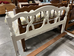 White Full Size Bed w/Footboard