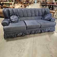 Load image into Gallery viewer, Blue Sofa w/ 2 Accent Pillows