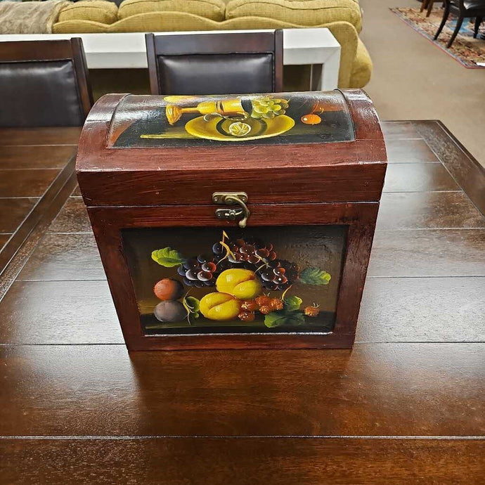 Wooden Painted Treasure Chest Box