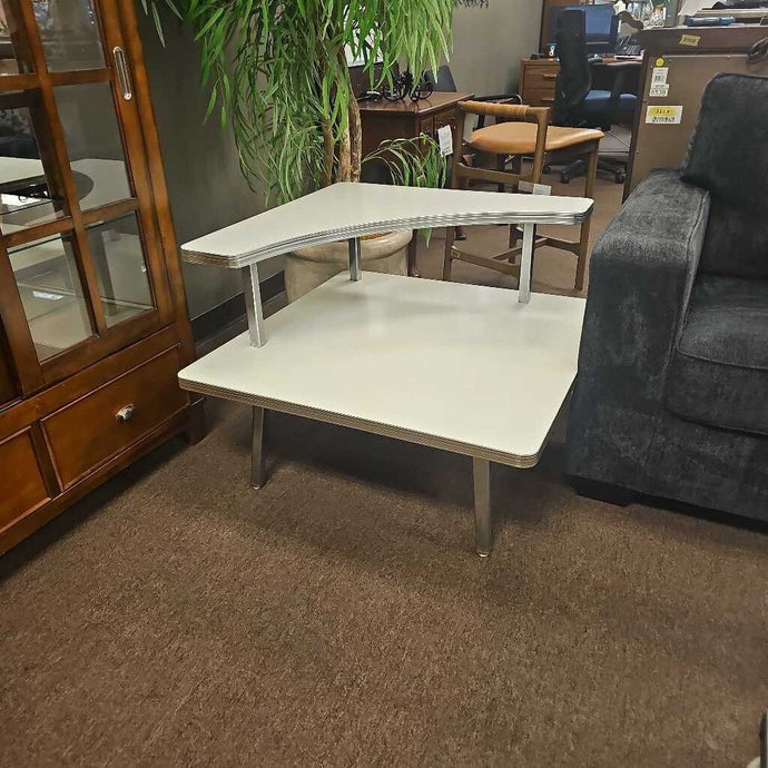 MCM White Side Table