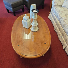 Load image into Gallery viewer, Ethan Allen, Queen Ann Coffee Table w/Glass Top