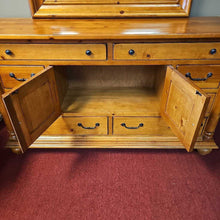 Load image into Gallery viewer, Pine Wood 8 Drawer Dresser w/2 Doors and Mirror