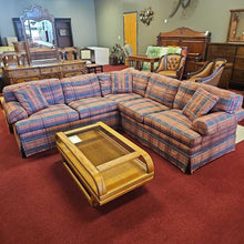 Load image into Gallery viewer, Plaid Ethan Allen Sectional