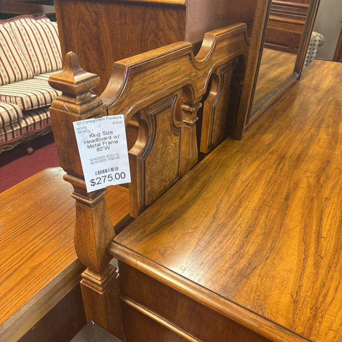 King Size Headboard w/ Metal Frame