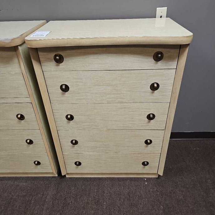 Blonde Wood 5 Drawer Chest