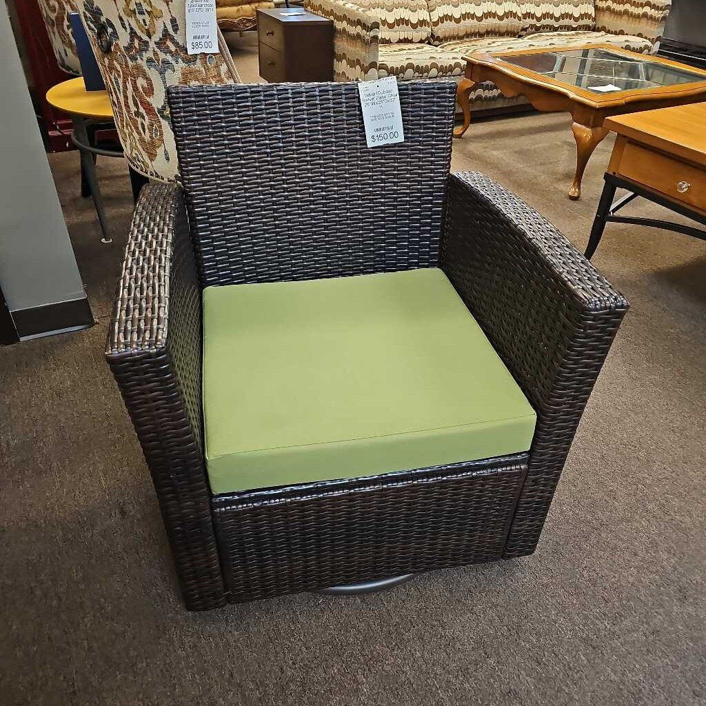 Indoor/Outdoor Swivel Patio Chair