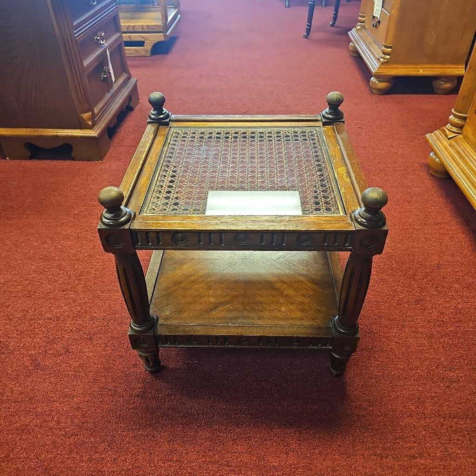 Glass Top End Table