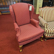Load image into Gallery viewer, Burgundy Wing Back Chair