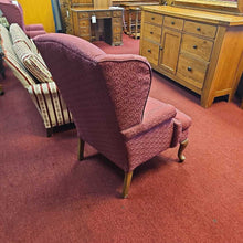 Load image into Gallery viewer, Burgundy Wing Back Chair