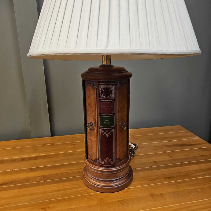 Large Wooden Book Lamp