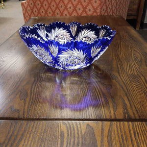 Blue Cut to Clear Bowl