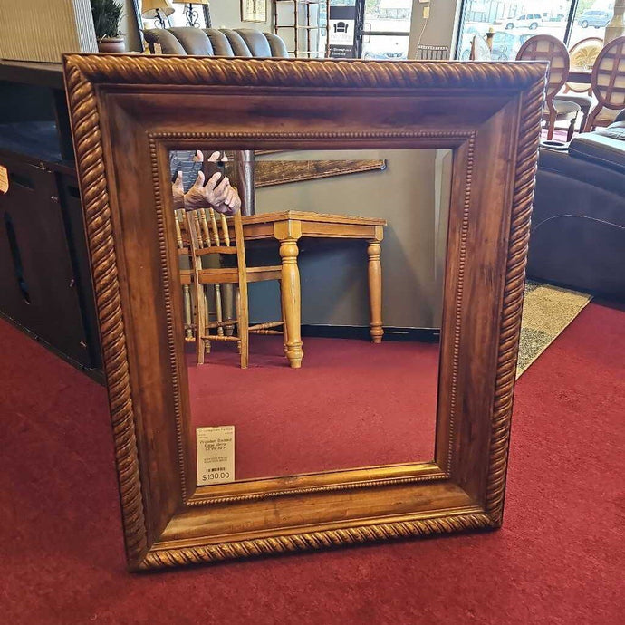 Wooden Swirled Edge Mirror