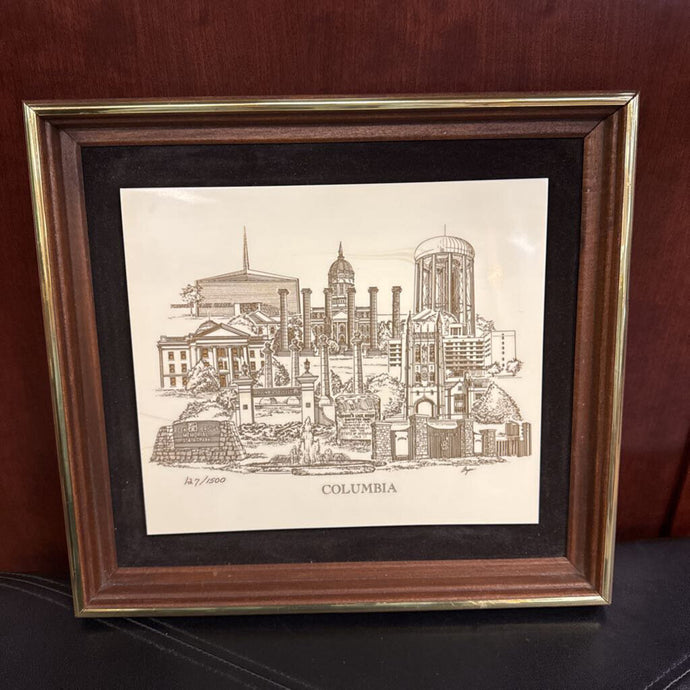 Etched Columbia Landmark Stone 127/1500