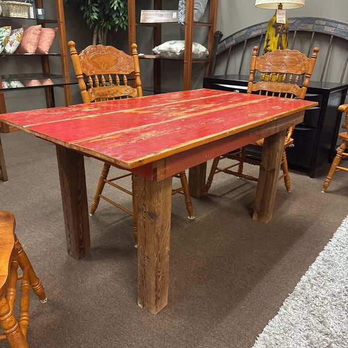 Red Top Dinning Table