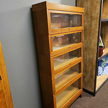 Load image into Gallery viewer, Oak 5 Stack Barrister Lawyer&#39;s Bookcase