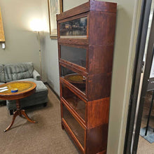 Load image into Gallery viewer, Dark Oak 5 Stack Barrister Lawyer&#39;s Bookcase