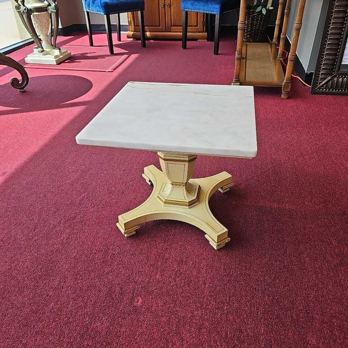 MCM Marble Top Side Table