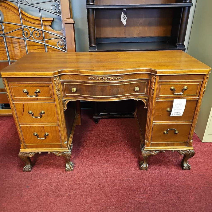 Vintage Mahogany 7 Drawer Desk