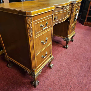 Vintage Mahogany 7 Drawer Desk