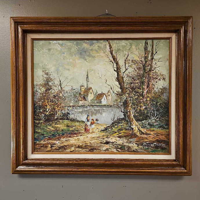 Framed Picture of Church in the Distance