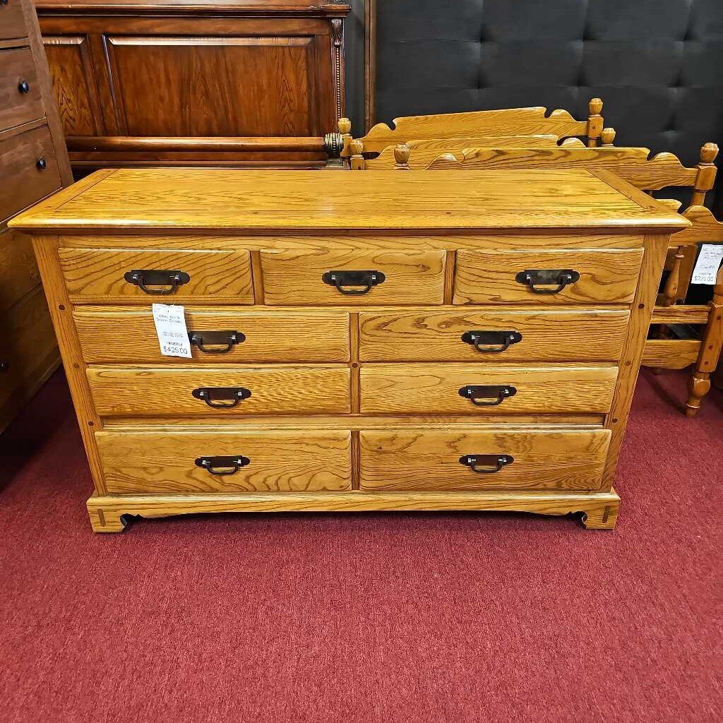 White Ash 9 Drawer Dresser