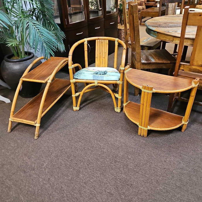 Vintage Tropitan 3 pc Bamboo Set