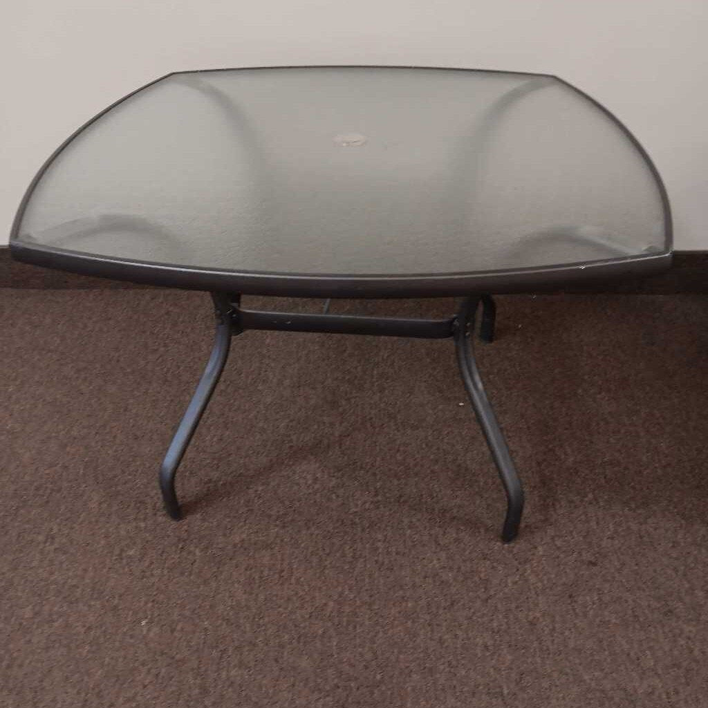 Glass Top Patio Table
