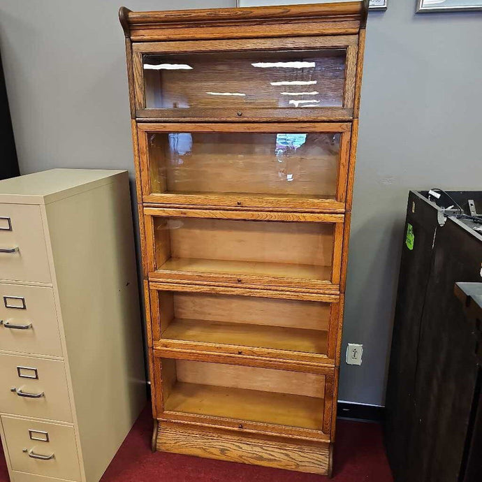 Oak 5 Stack Barrister's Book Case