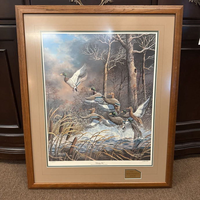 Matted Signed Print 'Busting Out' for Ducks Unlimited