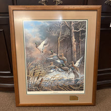 Load image into Gallery viewer, Matted Signed Print &#39;Busting Out&#39; for Ducks Unlimited