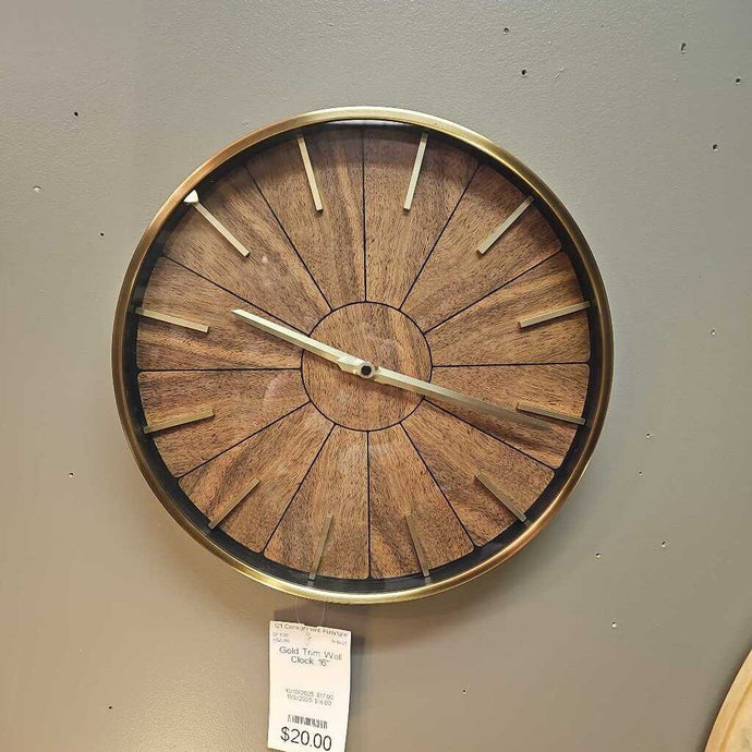 Gold Trim Wall Clock
