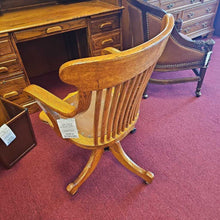 Load image into Gallery viewer, Oak Swivel Office Chair