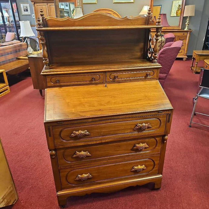 Solid Walnut Secretary Desk