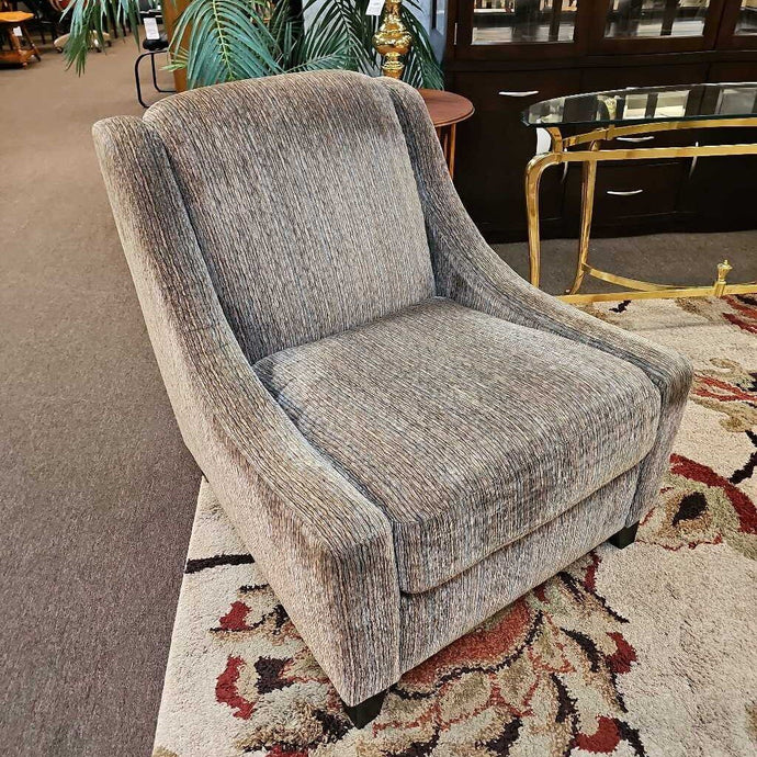 Brown Stripe Upholstered Chair