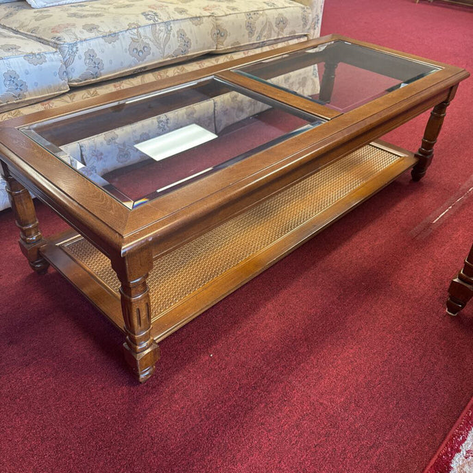 Glass Insert Coffee Table