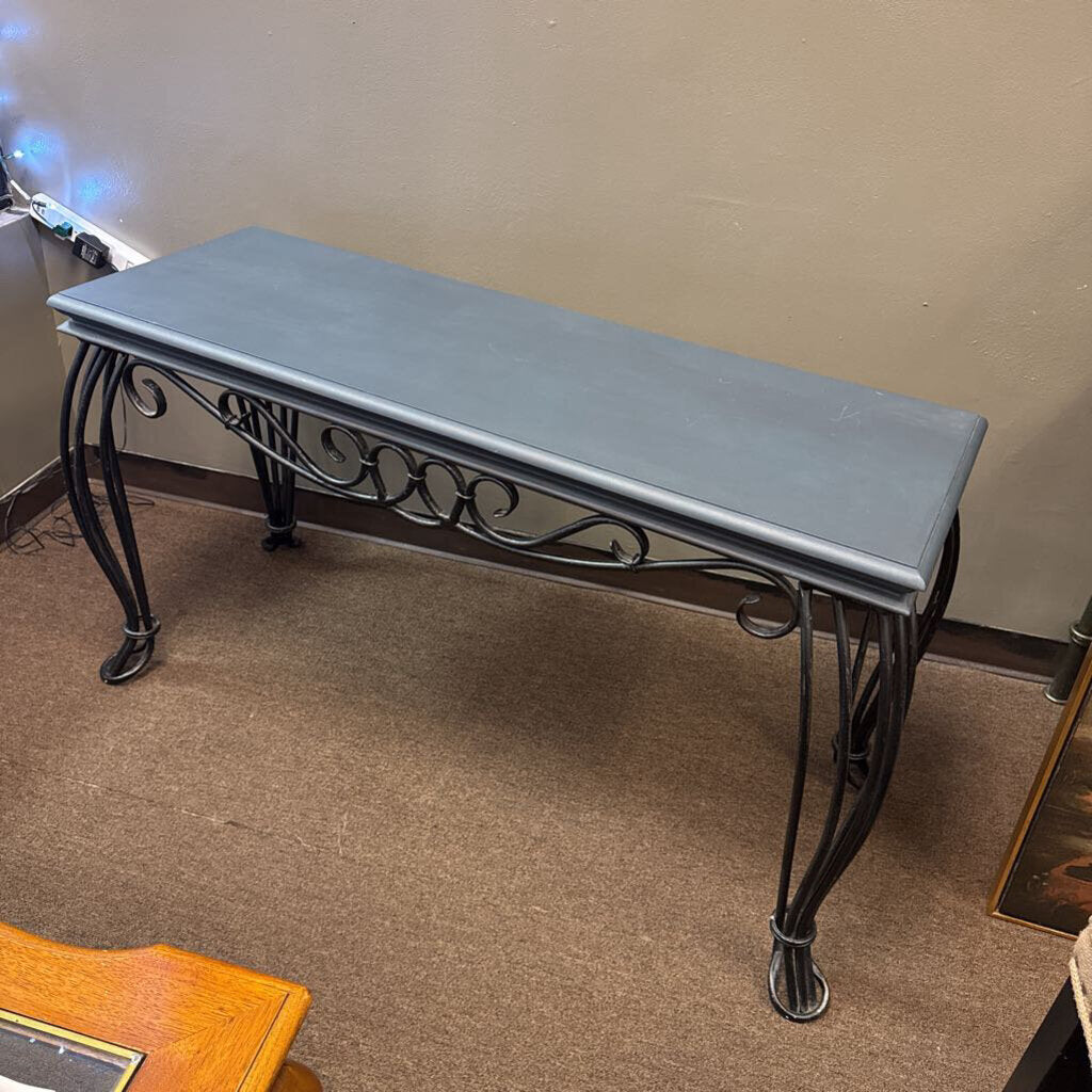 Black Framed Metal Sofa Table