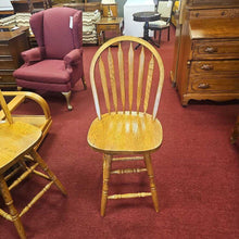Load image into Gallery viewer, Oak Swivel Barstool