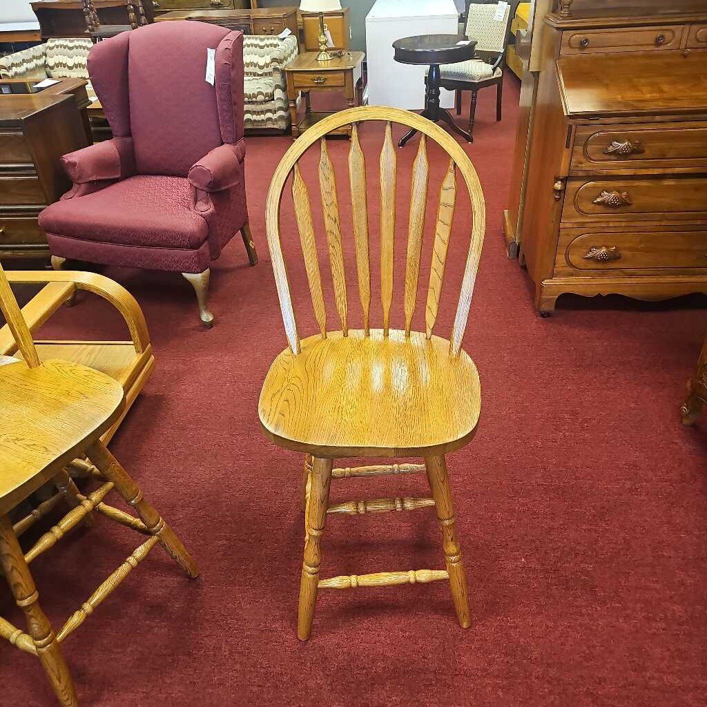 Oak Swivel Barstool