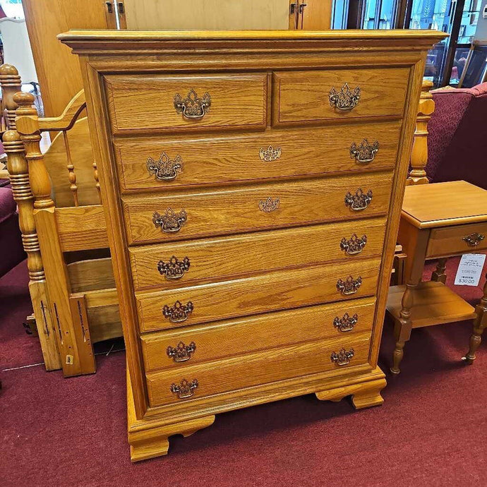 Oak 6 Drawer Chest