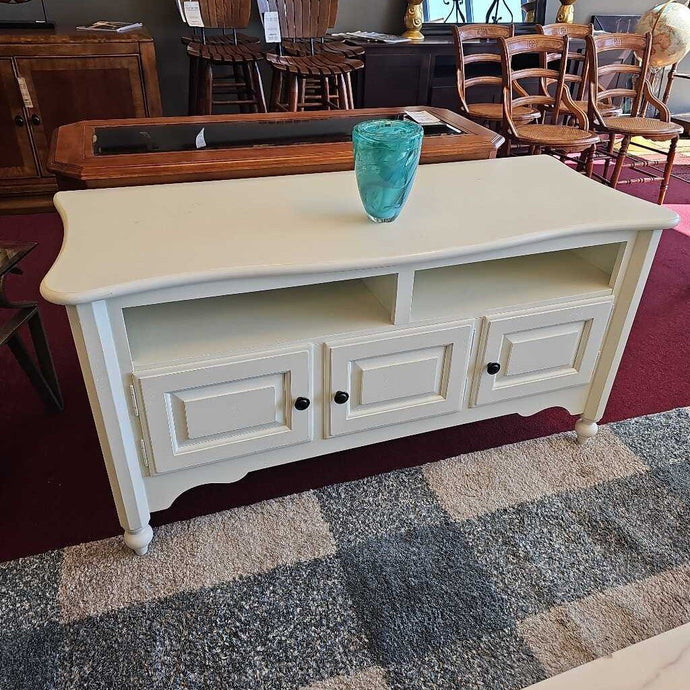 White Entertainment Console