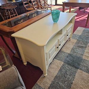 White Entertainment Console