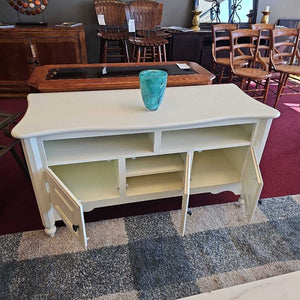 White Entertainment Console