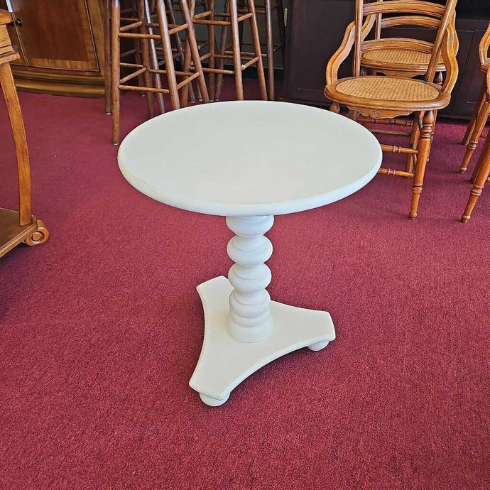 Round White Side Table